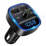 Transmetteur fm - lencent - lecteur mp3 bluetooth - mains libres - noir - adaptateur radio Transmetteur fm - lencent - lecteur mp3 bluetooth - mains libres - noir - adaptateur radio