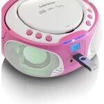 Lenco radio et lecteur cd scd - 650 rose