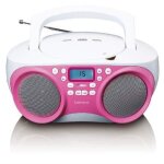 Lenco scd - 301 portable radio / cd player - rose