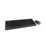 Clavier et souris sans fil - lenovo - pro - azerty - noir - rf sans fil
