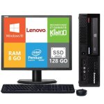 Lenovo thinkcentre m57 - pc bureau - dual core - ram 8 go - stockage ssd 128 go - 17 - windows 10 - reconditio ...