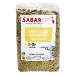 Lentilles blondes sachet 1kg sabarot