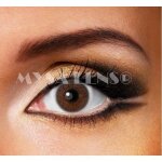Lentilles de contact de couleur yeux marron / brown 3tons 12 mois