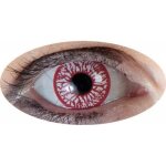 Lentilles de contact - ptit clown - zombie - rouge - taille unique - synthtique