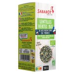 Lentilles vertes bio paquet de 500g sabarot