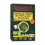Lentilles vertes du puy bio a. o. p. paquet de 500g sabarot