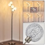 �lerici� lampadaire nickel mat / argent� intensit� lumineuse r�glable en continu ampoule(s) non incluse(s) ...