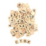 M�gacr�a diy - lettres carr� en bois alphabet intelligent 120 pi�ces