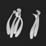 Leurres de p�che en plastique souple t - tail 5 cm 50 pcs - blanc - surenhap