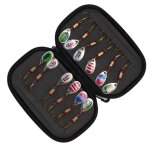 Leurre � truite - qiilu - 12 pi�ces - acier inoxydable - r�sistant � la corrosion - hame�on incisif