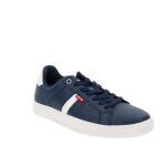 Baskets - levis - simili cuir - blanc - lacets - plat