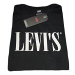 Levis t shirt the perfect tee serif logo noir femme
