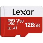 Lexar carte micro sd 128 go carte mmoire micro sd + adaptateur microsdxc carte tf jusqu 100 mo / s ...
