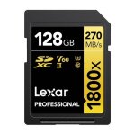 Lexar carte sdxc 128 go 1800x pro 270 mo / s classe 10 uhs - ii u3