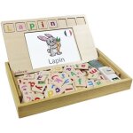 Lexibook - bio toys - l?ecole des mots bilingue franais / anglais ? jeu en bois