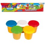 Lexibook crazart - coffret de 5 p�tes � modeler softee : couleurs classiques