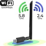 Leytn cl usb wifi 5g / 2. 4g 1200mbps adaptateur wifi usb rcepteur wifi usb avec antenne 5dbi pour ...