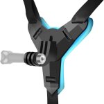 Leytn fixation support menton casque moto fixation gopro casque camra daction pour gopro hero 8 / 7 ...