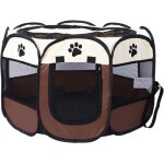 Parc  chiens - leytn - tente pliable 73x43cm - oxford 600d - lger - intrieur