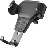 Support tlphone voiture - leytn - universel - cuir - compatible 4. 7  7 pouces - noir