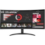 Moniteur - lg - 34wr50qc - b. aeu - 34 pouces - 3440 x 1440 - ultrawide quad hd - lcd