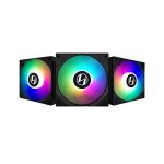 Ventilateur - lian li - st120 argb - lot de 3 - 120 mm - noir avec contrleur