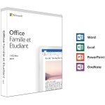 Licence microsoft office : famille et �tudiant 2019