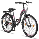 Vlo hollandais - licorne bike - stella premium - 24 26 et 28 pouces - garon - aluminium - anthracite ...