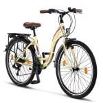 Vlo - licorne - stella premium city bike - 24 26 et 28 pouces - beige - mixte