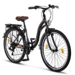 Licorne bike stella premium city bike 2426 et 28 pouces ? vlo hollandais garon [26 noir]