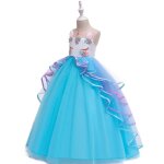 Licorne robe longue princesse fille de anniversaire crmonie sans manches robe de bal soire en tulle ...