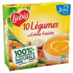 Liebig - velout 10 lgumes  la crme fraiche 2x30cl - lot de 4