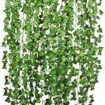 Lierre artificielle plantes guirlande vigne - 12 pcs 2m exterieur lierre artificielle guirlande d�coration ...