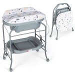 Lifezeal table  langer avec baignoire table  langer baignoire pour bb 0 - 12 mois pliante et portable ...
