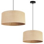 Light - home juta abat jour suspension luminaire lustre - e27 - classique 1 - lumires 40 cm - noir base ...