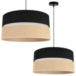Light - home juta abat jour suspension luminaire lustre - e27 - classique 1 - lumières 45 cm - noir base ... Light - home juta abat jour suspension luminaire lustre - e27 - classique 1 - lumières 45 cm - noir base ...