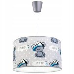 Light - home - koale - abat jour suspension luminaire lustre - e27 - classique 1 - lumires 35 cm - gris ...