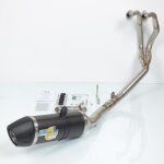 Ligne pot �chappement carbone leovince pour moto kawasaki 250 ninja r 2008 - 2012