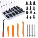 Lihao 240pcs rivet clips plastiques de types universels outils dmontage installation pour rparation ...