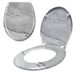 Liliiin abattant wc universel si�ge de wc avec syst�me dabaissement automatique et fermeture souple effet ...