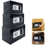 Liliin 38 x 30 x 30 cm coffre - fort lectronique avec cl bote de scurit mini coffre - fort mural ...
