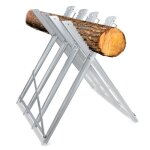 Liliin chevalet de sciage pliable en acier support pour tron�onneuses charge max 150 kg dimensions 81x82x79 ...