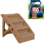 Escalier pour animaux - liliin - 4 marches pliant - plastique - antidérapant - 50 cm de hauteur Escalier pour animaux - liliin - 4 marches pliant - plastique - antidérapant - 50 cm de hauteur