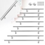Liliin main courante en acier inoxydable 42x120cm rampe descalier support mural usage intrieur et extrieur ...