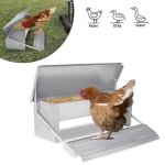 Mangeoire automatique pour poules liliin - distributeur  pdale en acier 5 kg