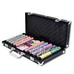 Liliin nash poker set jetons de poker en argile 500 pcs malette de poker texas holdem deluxe coffret ...
