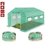 Liliin serre de jardin tunnel 9m verte gamme maraichre plastique pe tente abri petite serre de terrasse ...