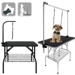 Liliin table de toilettage pour chiens avec panier inférieur table de tonte pliable réglable en hauteur ... Liliin table de toilettage pour chiens avec panier inférieur table de tonte pliable réglable en hauteur ...
