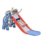 Toboggan 3 - en - 1 - liliin - bleu - plastique de haute qualit - 175x40x105 cm - pour enfants 1 - 5 ...