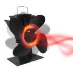 Ventilateur pour poêle à bois - liliin - 4 pales - silencieux - alimenté par la chaleur - 370 cfm Ventilateur pour poêle à bois - liliin - 4 pales - silencieux - alimenté par la chaleur - 370 cfm